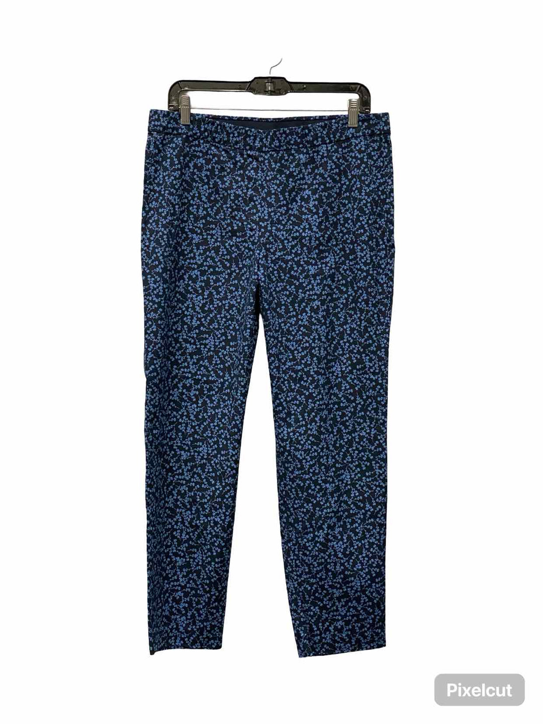 J Jill Size 12 Blue Floral Pants