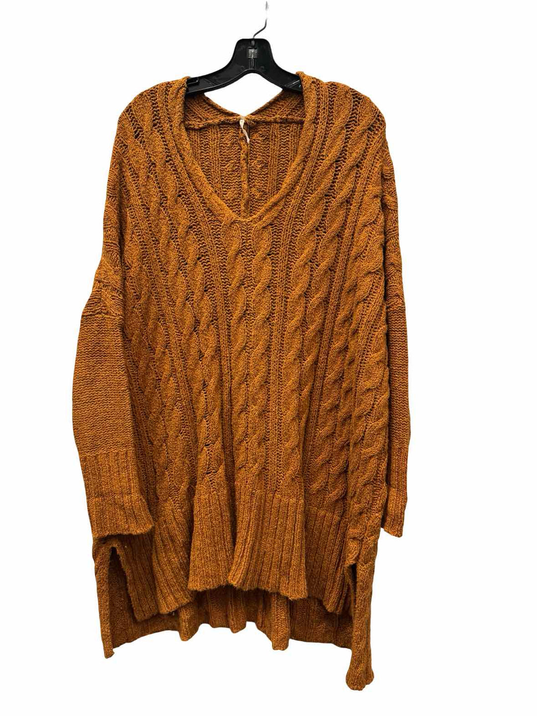 Free People Size L Orange 100% cotton Sweater