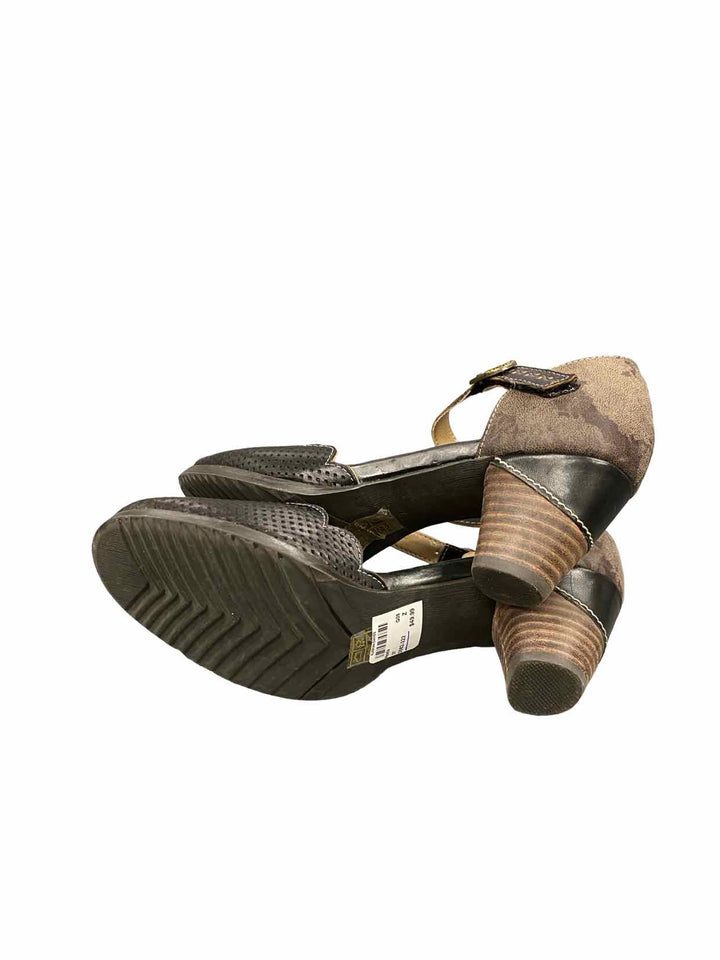L'Artiste Shoe Size 37 Black Leather Parchelle Heels