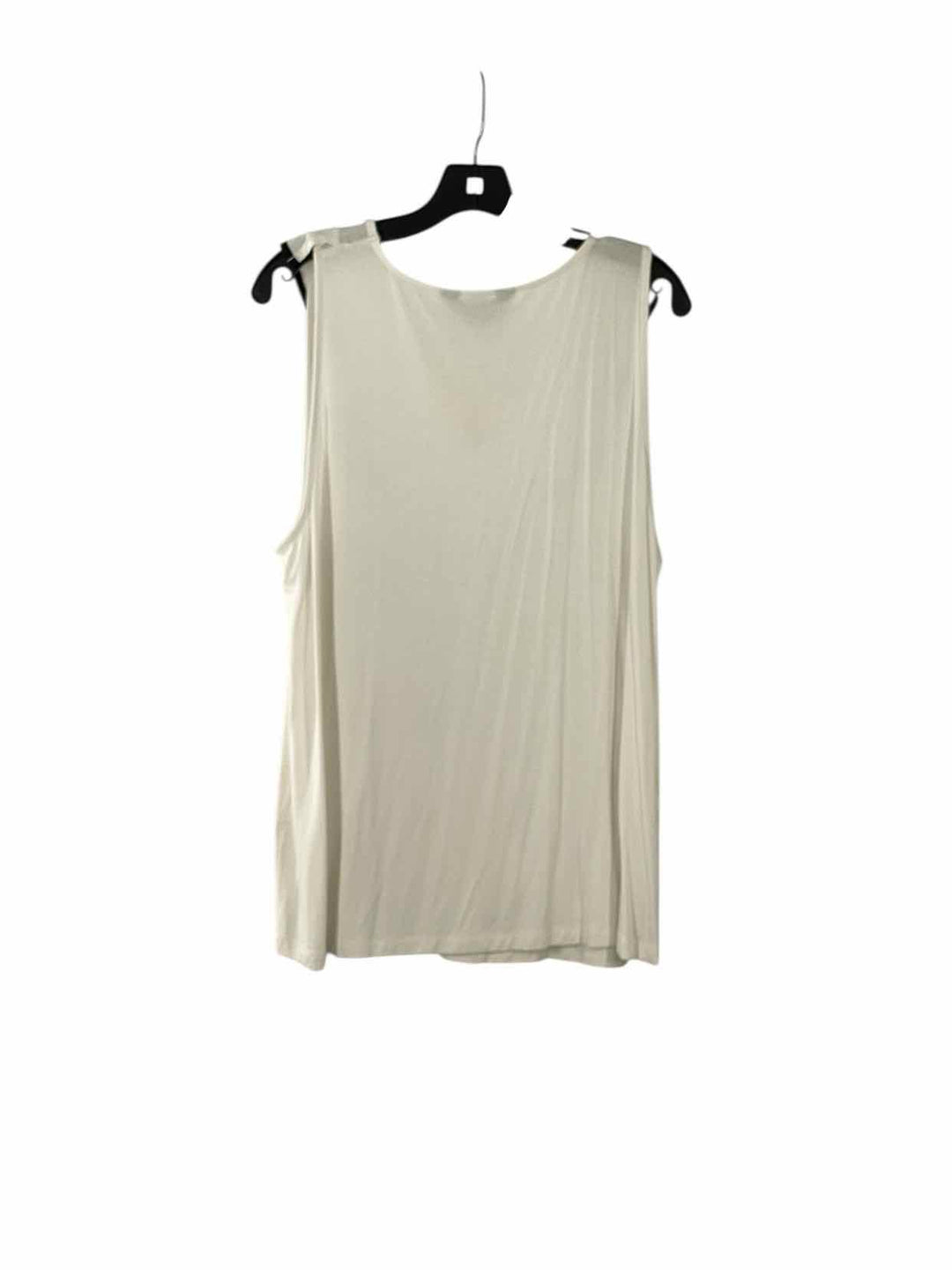 Michel Studio Size 2X Cream Black Tank Top
