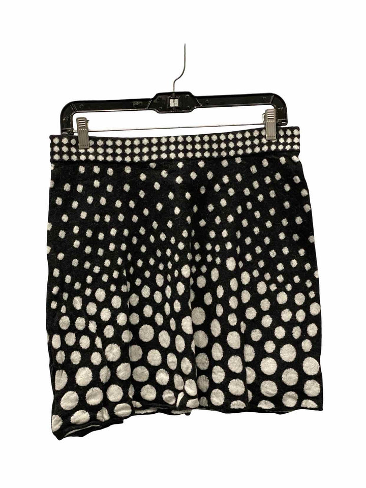Krimson Klover Size M Black White Poka dot 52% Merino/ 33% Cotton Skirt