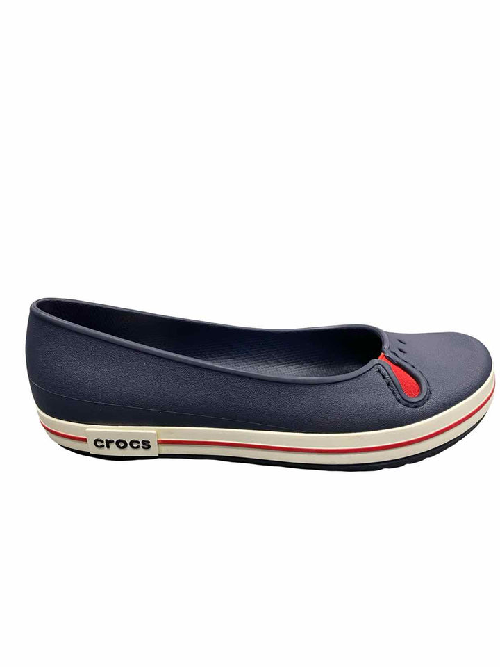 Crocs Shoe Size 6 Navy Crocband Flats