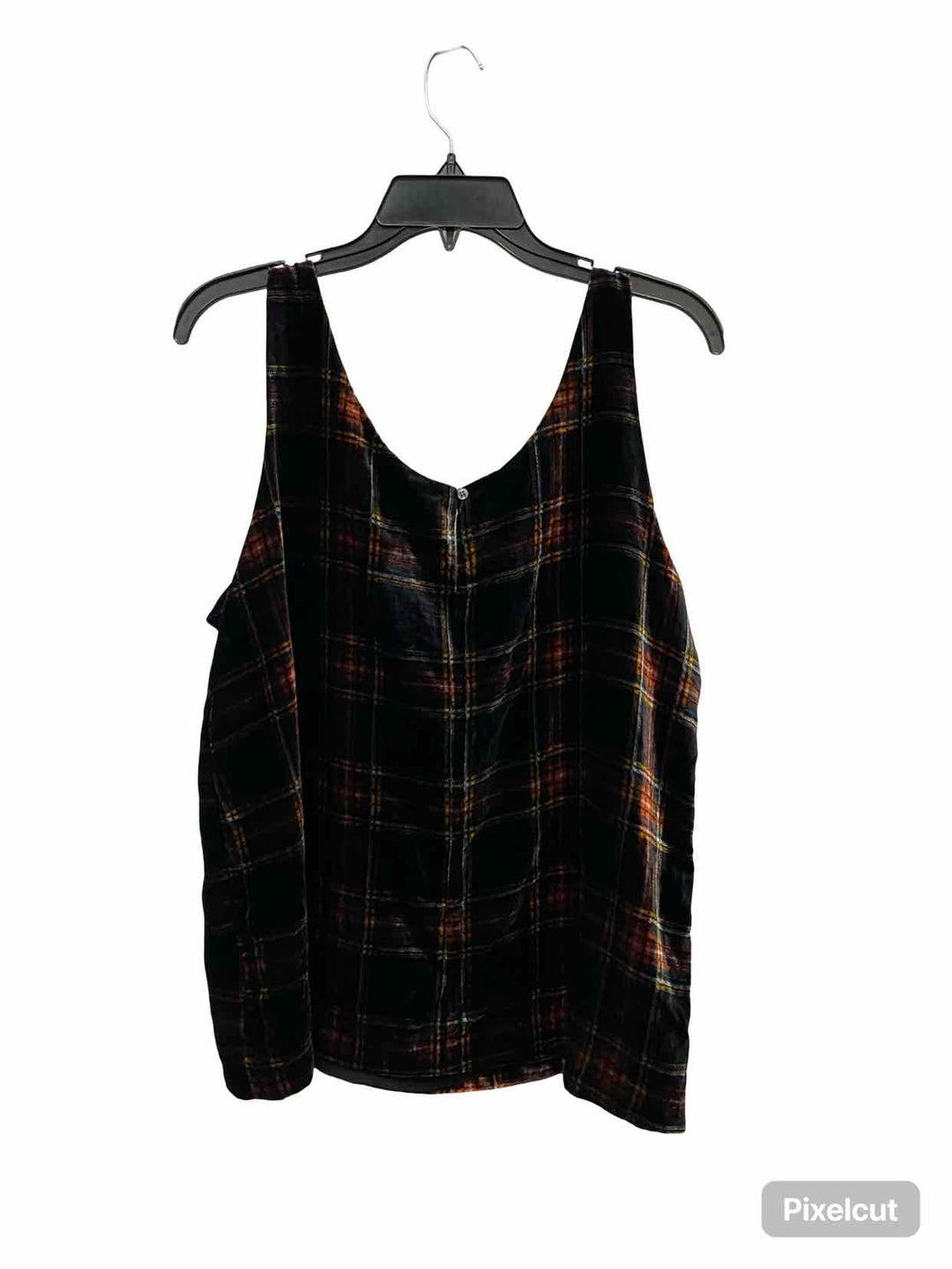 J Crew Size 14 Black Red Plaid Tank Top