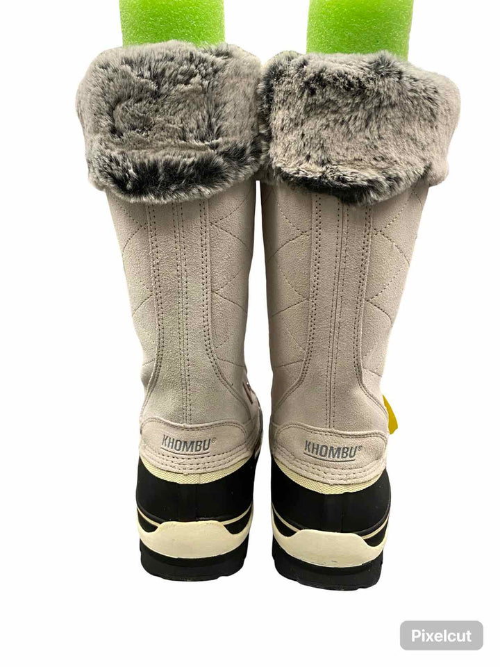 Khombu Shoe Size 10 Cream Black NWOT Boots(knee)