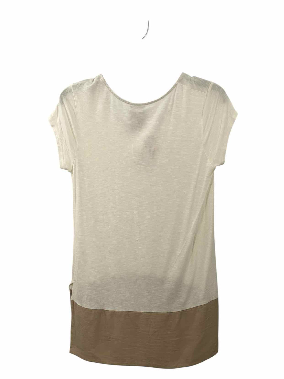 Dolan Size M White Brown Short Sleeve Shirts