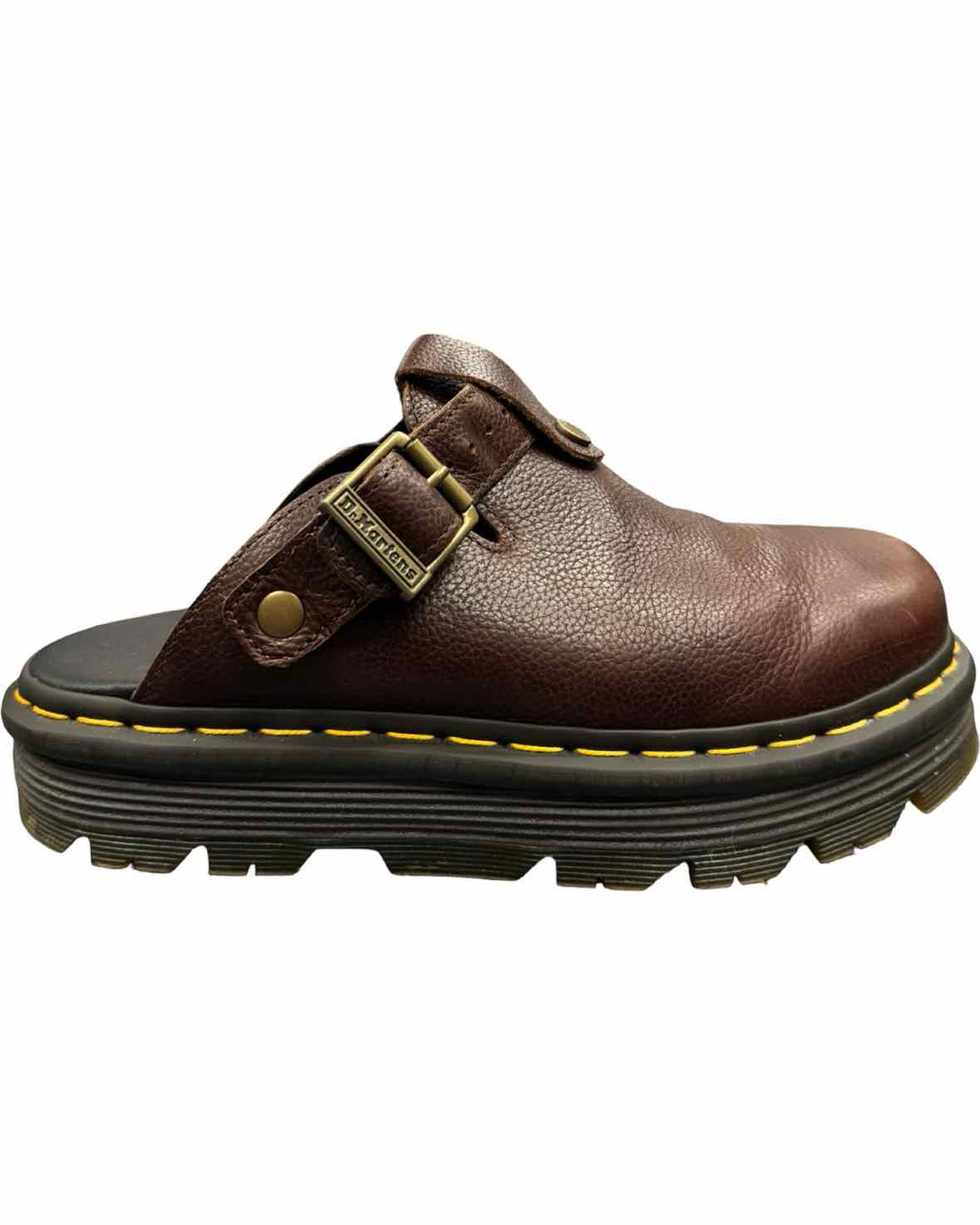 Dr. Marten Shoe Size 9 Brown Leather Leather Clogs
