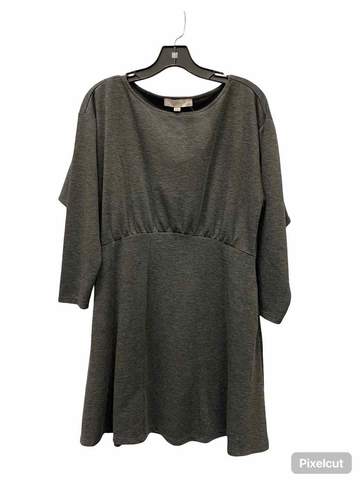 Loft Size LP Gray Dress