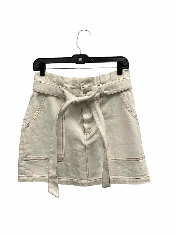 Lelis Size M White Denim Skirt