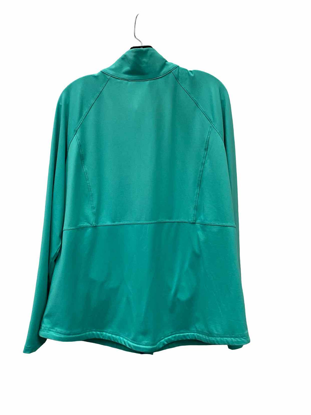Belle by Kim Gravel Size L Aqua Athletic Jacket