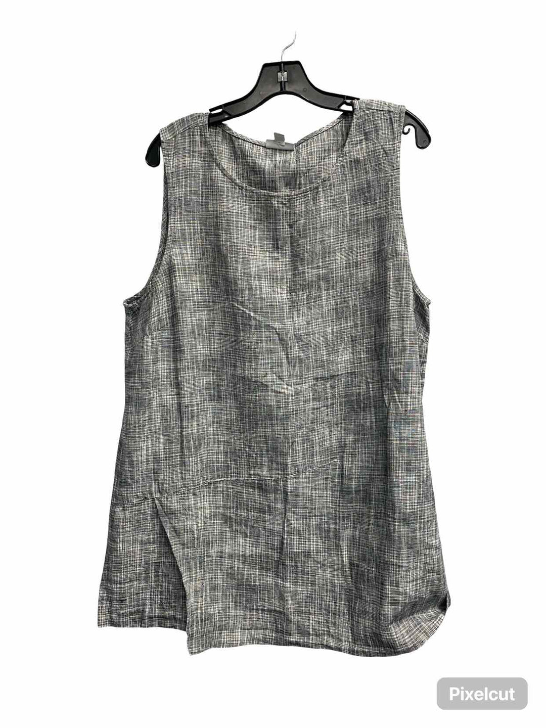 Pure Jill Size XL Grey 100% Linen Tank Top