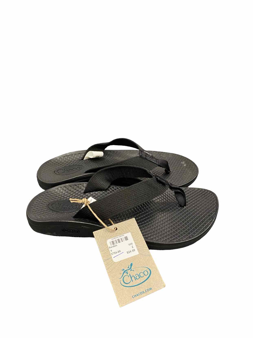 Chaco Shoe Size 6 Black NWT Classic Flip Sandals