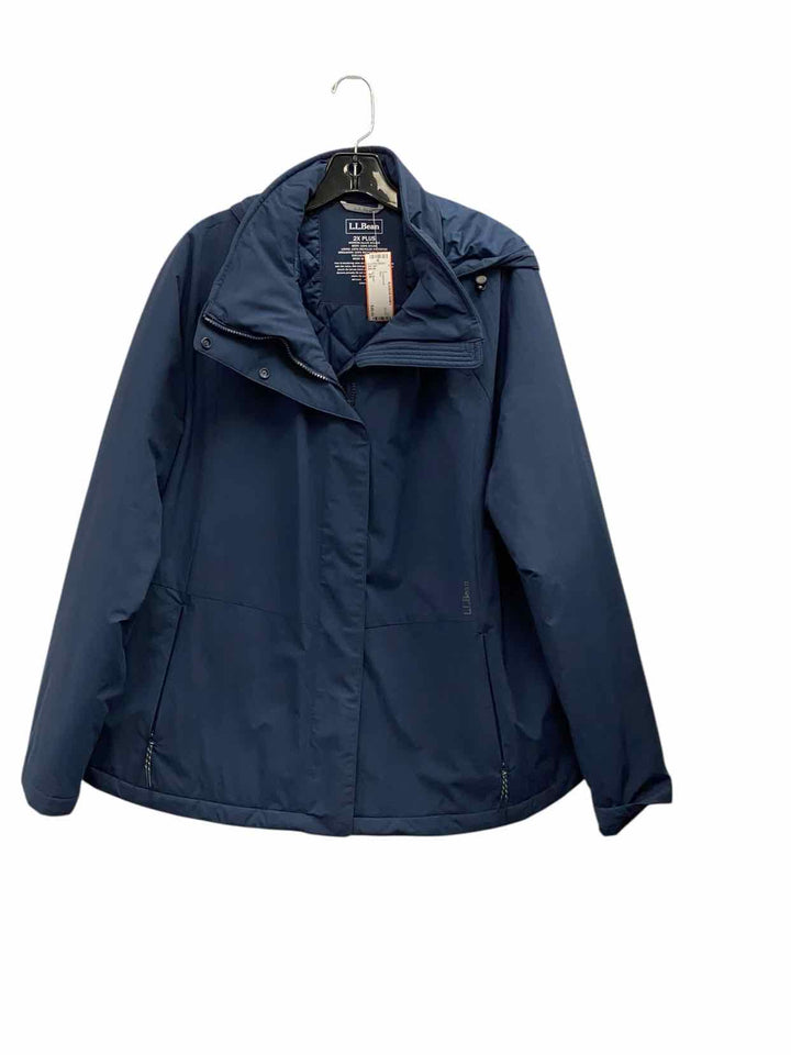 LL Bean Size 2X Blue Coat(short)