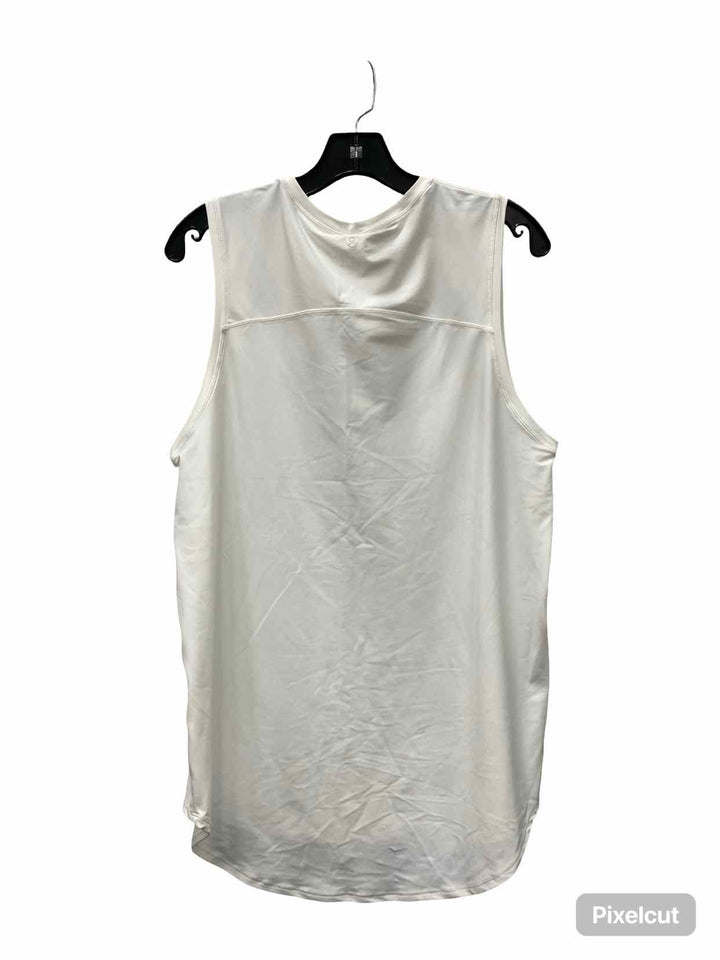Lululemon Size L/XL White Athletic Tank Top