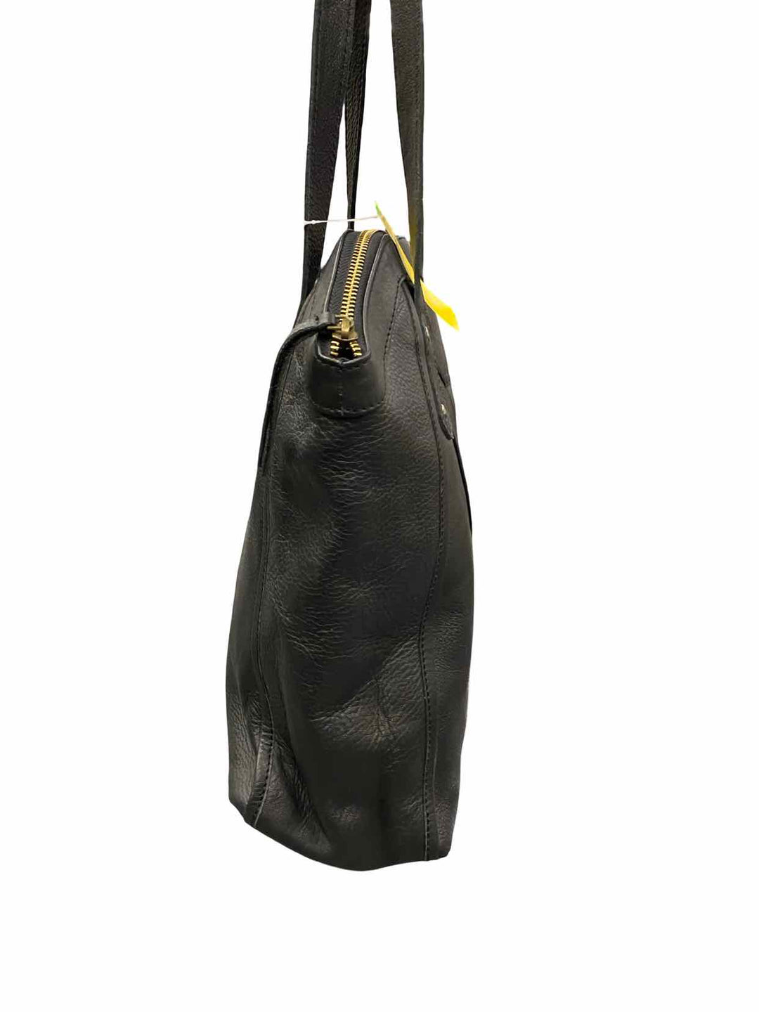 Noonday Collection Black Recycled Leather Tote Purse