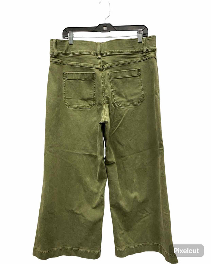 Spanx Size 1X Green Wide Leg Pants