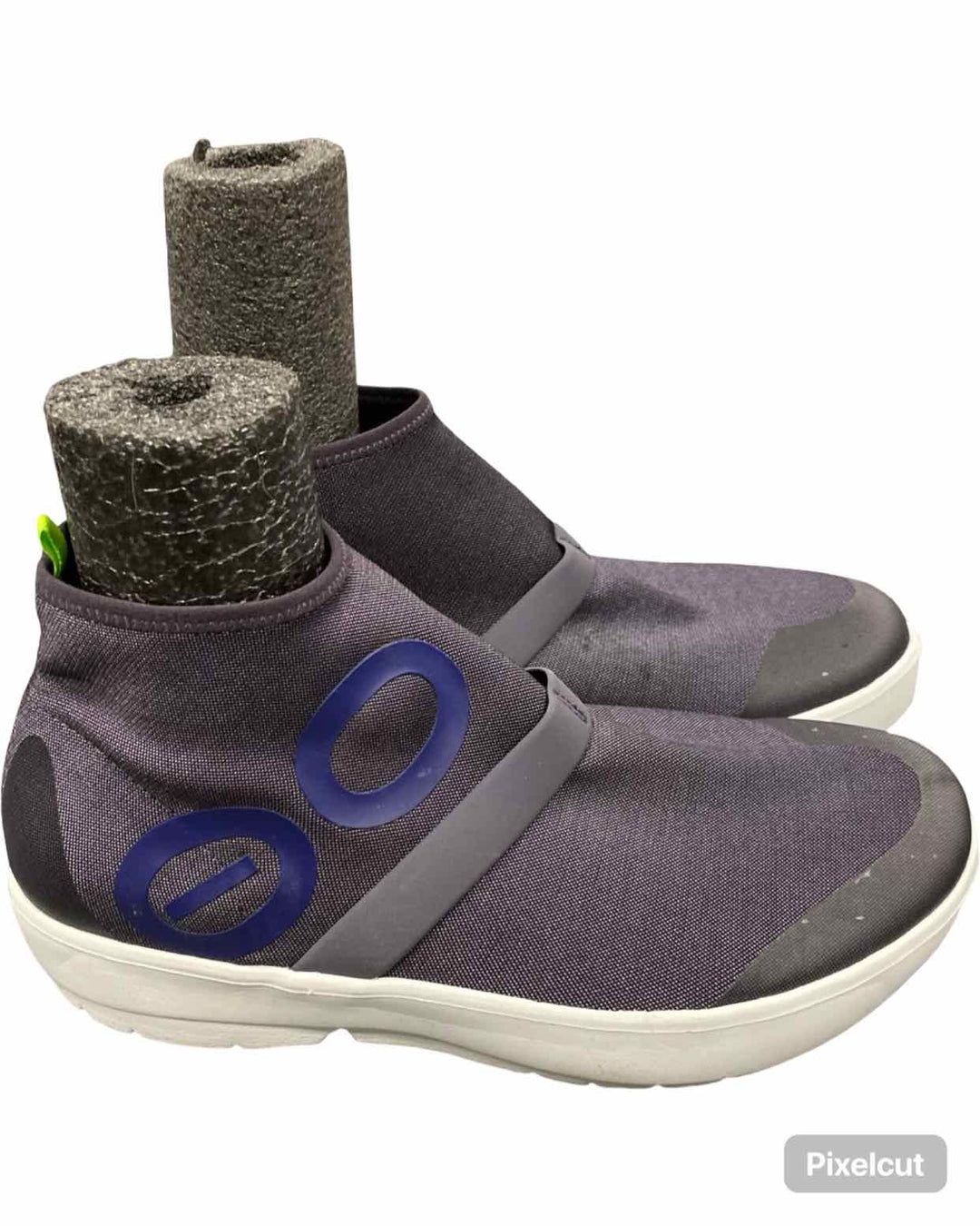 Oofos Shoe Size 9.5 Purple OOmg Fibre High Top Sneakers