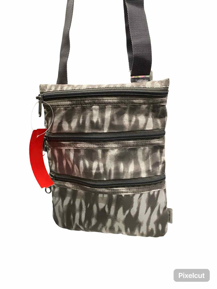 Eddie Bauer Grey Connect 3-Zip Travel Bag Purse
