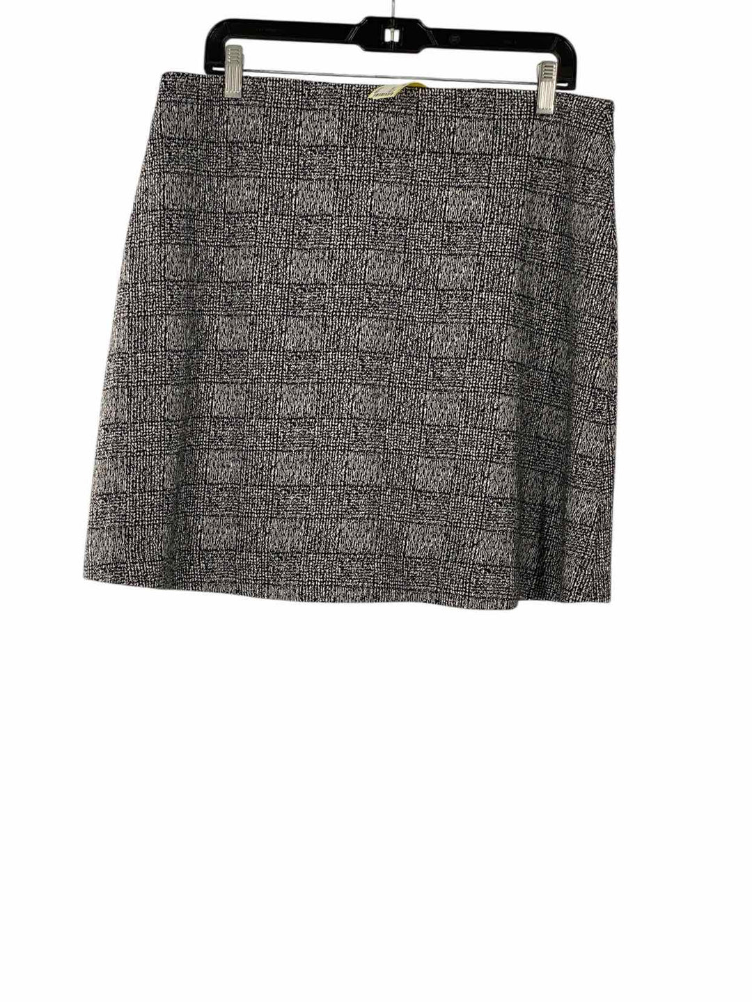 Loft Size L Black White Skirt