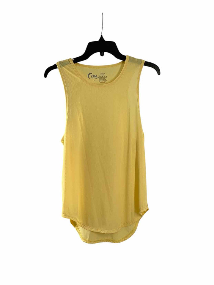 Zyia Size S Yellow Athletic Tank Top