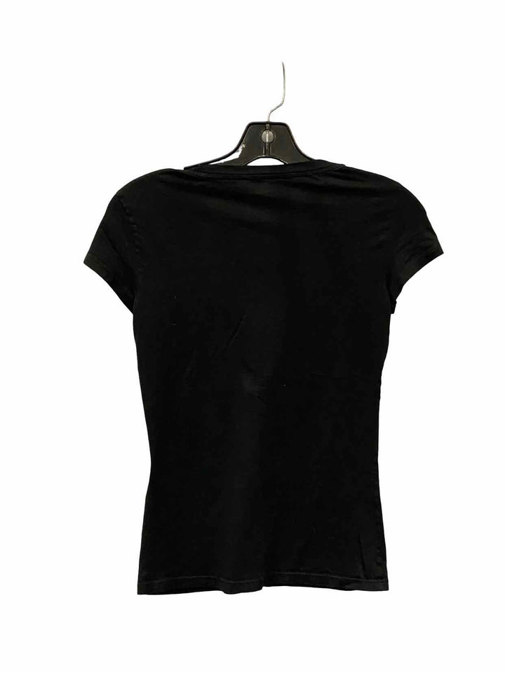 Armani Exchange Size XS Black 100% Pima Cotton Short Sleeve Shirts