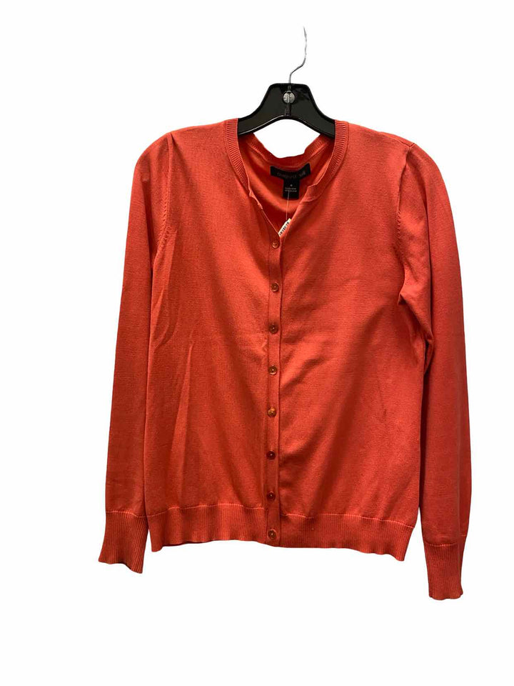August Silk Size M Orange Sweater