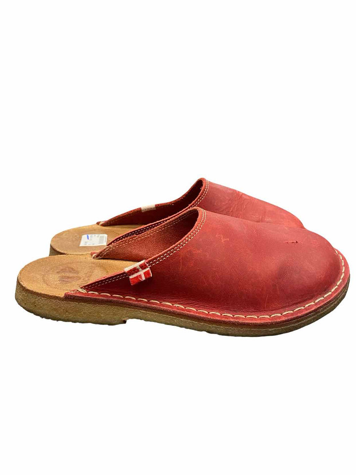 Duckfeet Shoe Size 39 Red Leather Blavand Clogs