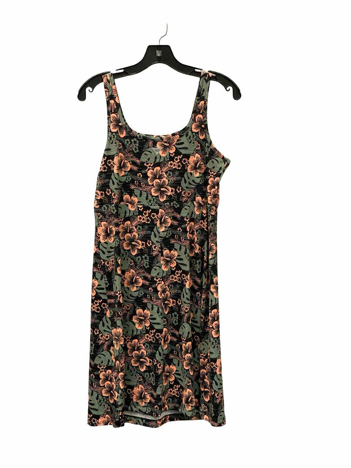 Columbia Size M Green Indigo Floral Dress