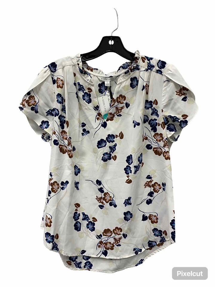 41 Hawthorn Size M White Floral Short Sleeve Shirts