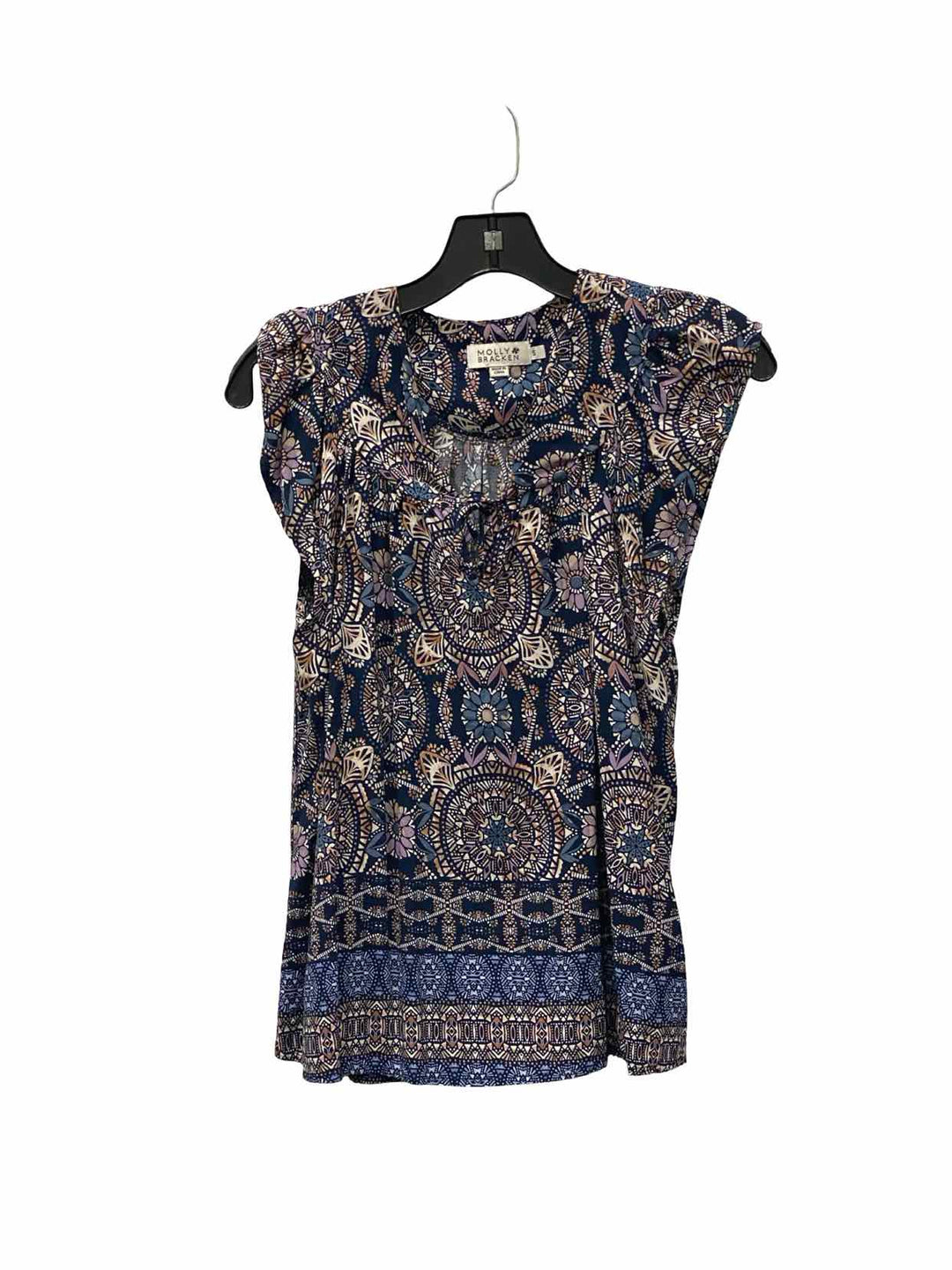 Molly Bracken Size S Navy Multi Tank Top