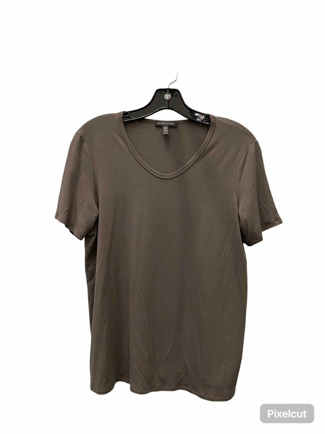 Eileen Fisher Size MP Brown Short Sleeve Shirts