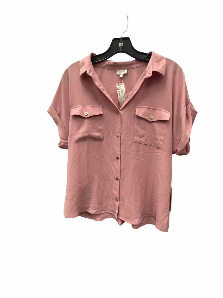 Jaclyn Smith Size S Pink Short Sleeve Shirts