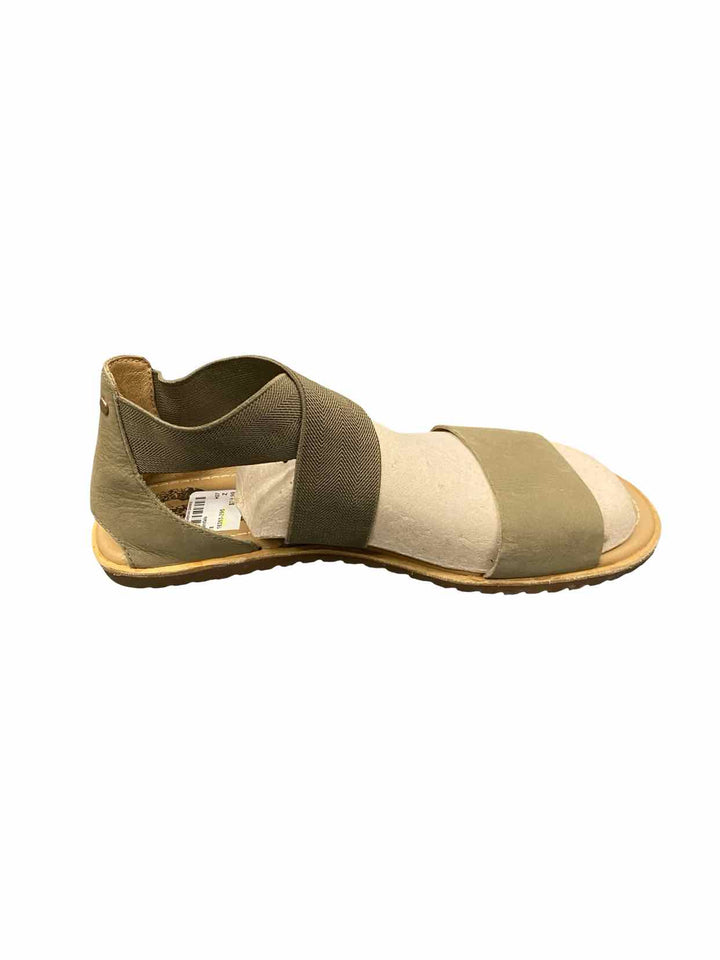 Sorel Shoe Size 8 Olive Leather Ella III Sandals