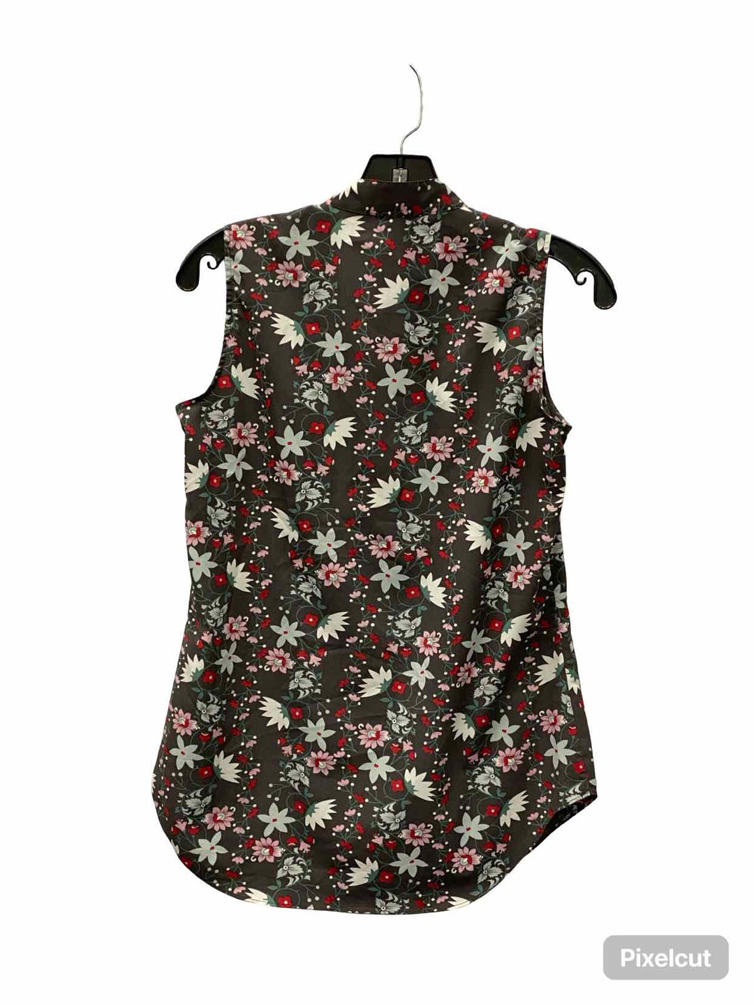 Cabi Size XS Grey Pink Floral Tank Top
