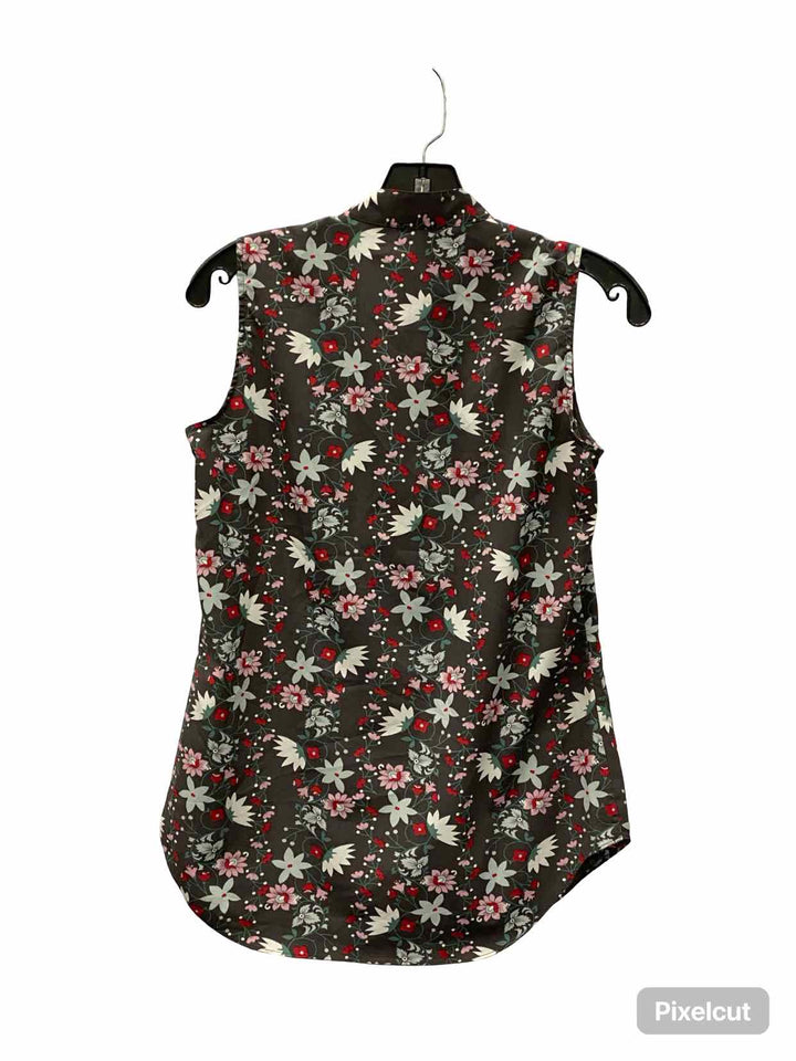 Cabi Size XS Grey Pink Floral Tank Top