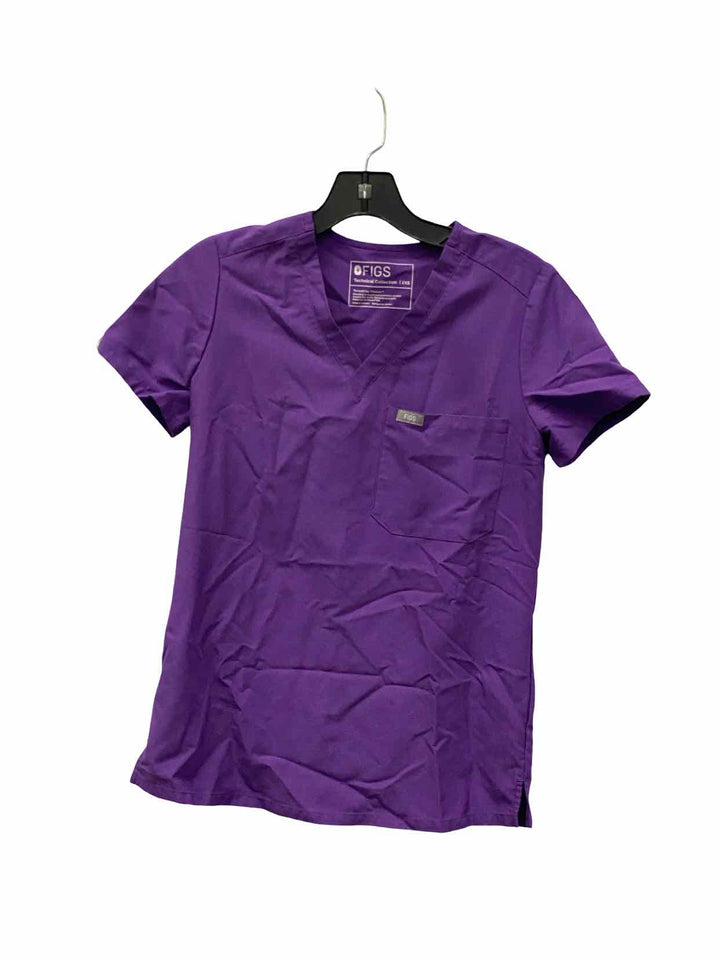Figs Size XXS Purple Short Sleeve Shirts