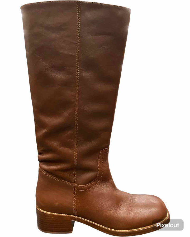 Steve Madden Shoe Size 11 Brown Leather Boots(knee)
