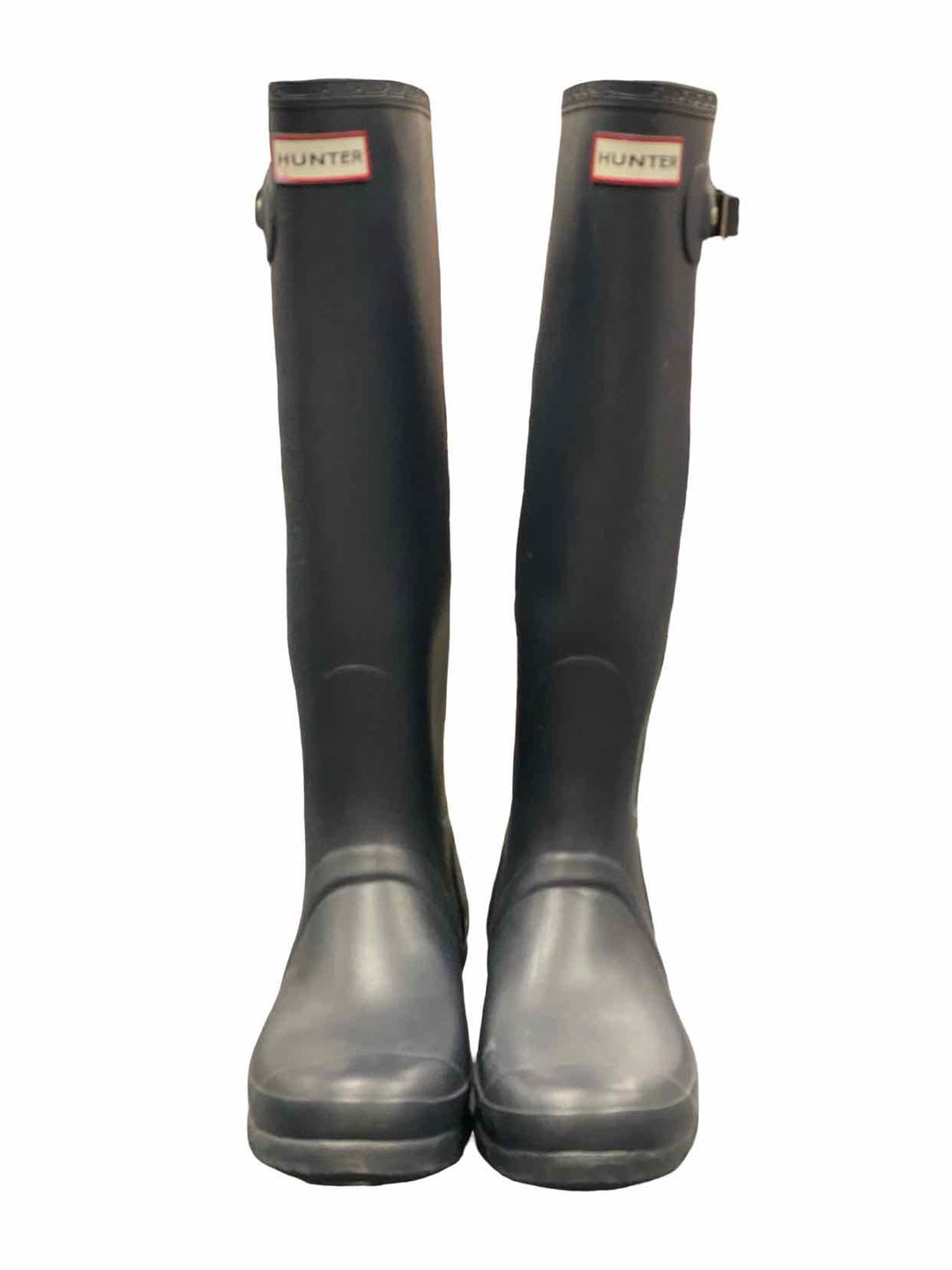 Hunter Shoe Size 8 Blue Rain Boot Boots(knee)
