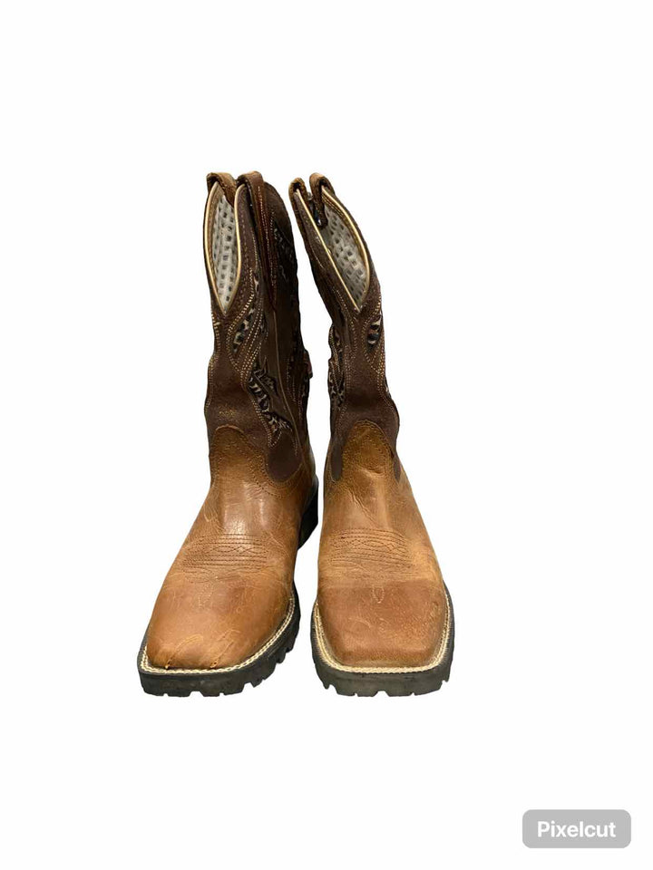 Ariat Shoe Size 9 Brown Unbrindled Rancher Venttek Broad Square Toe Boots(Ankle)
