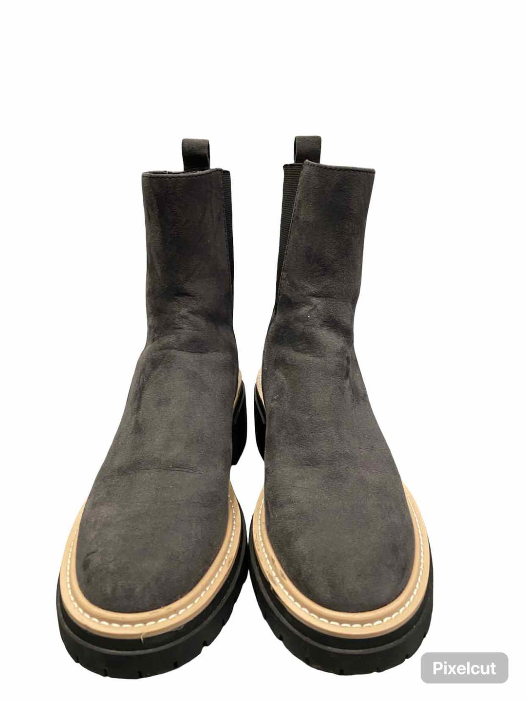 Open Edit Shoe Size 9 Grey Manmade Mya MG Sole Chelsea Boots Boots(Ankle)