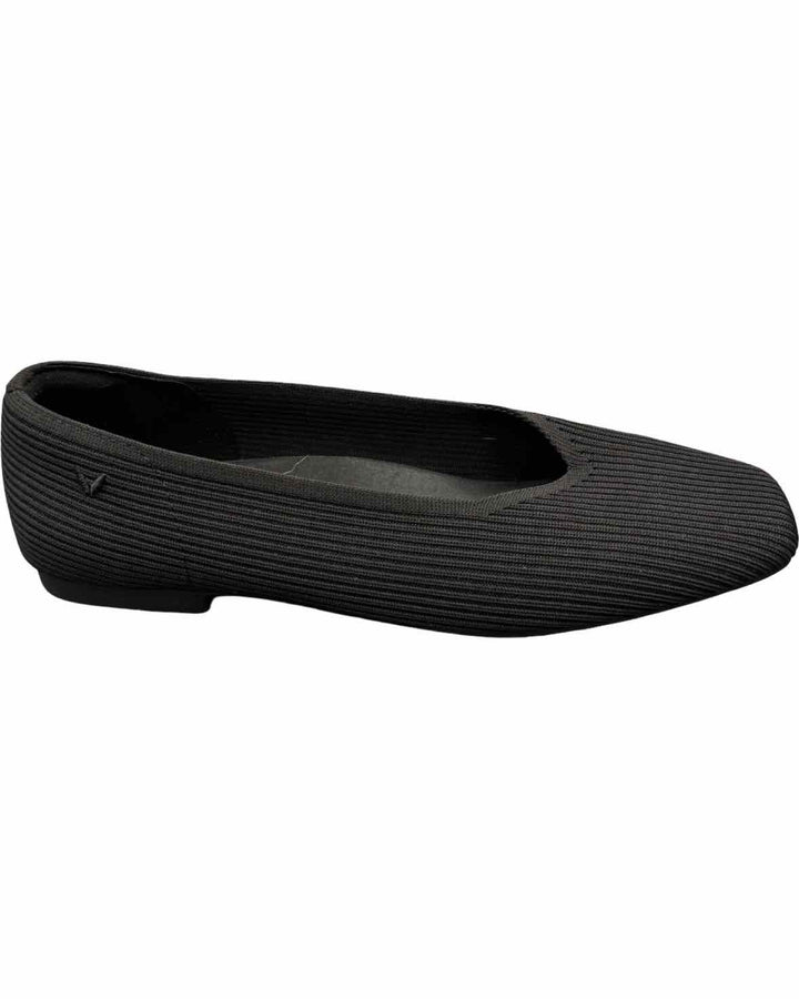 Vivaia Shoe Size 41.5 Black Square-Toe V-Cut Flats