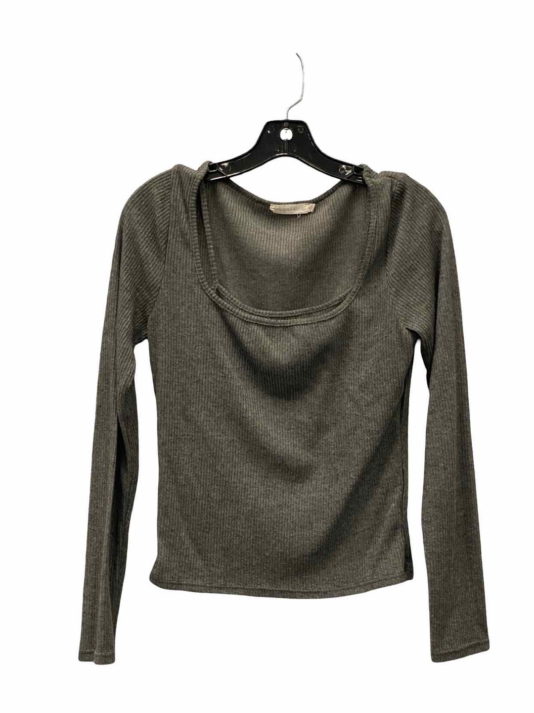 LUSH Size XL Gray Long Sleeve Shirts