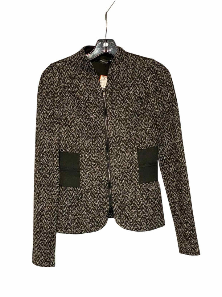 Sandro Ferrone Size S Grey Black Jacket