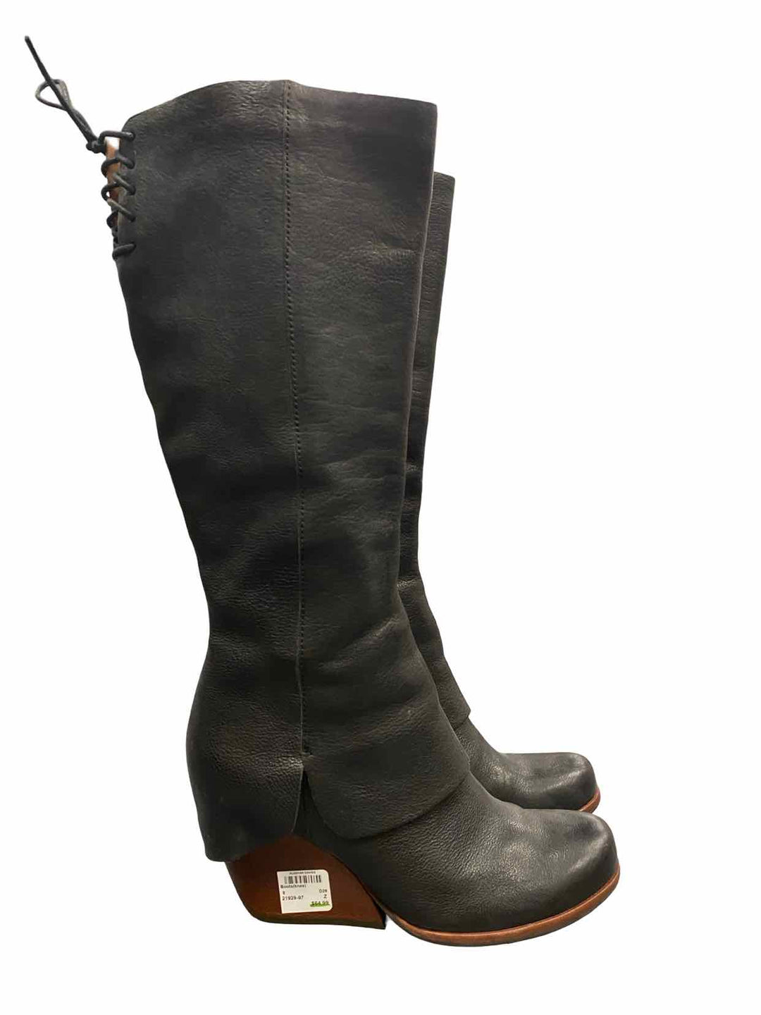 Kork- Ease Shoe Size 8 Black Leather Boots(knee)