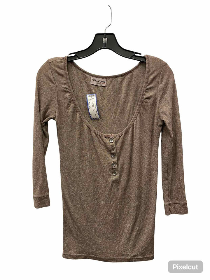 Michael stars Size One Size Brown Beige Vintage Long Sleeve Shirts
