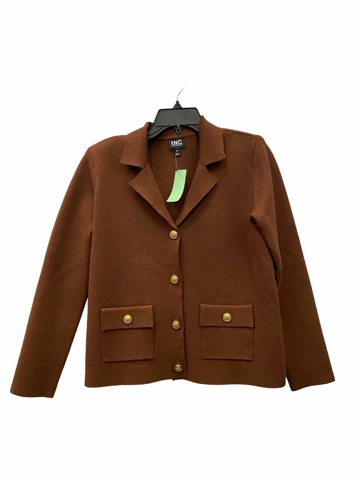 INC Size S Brown Jacket