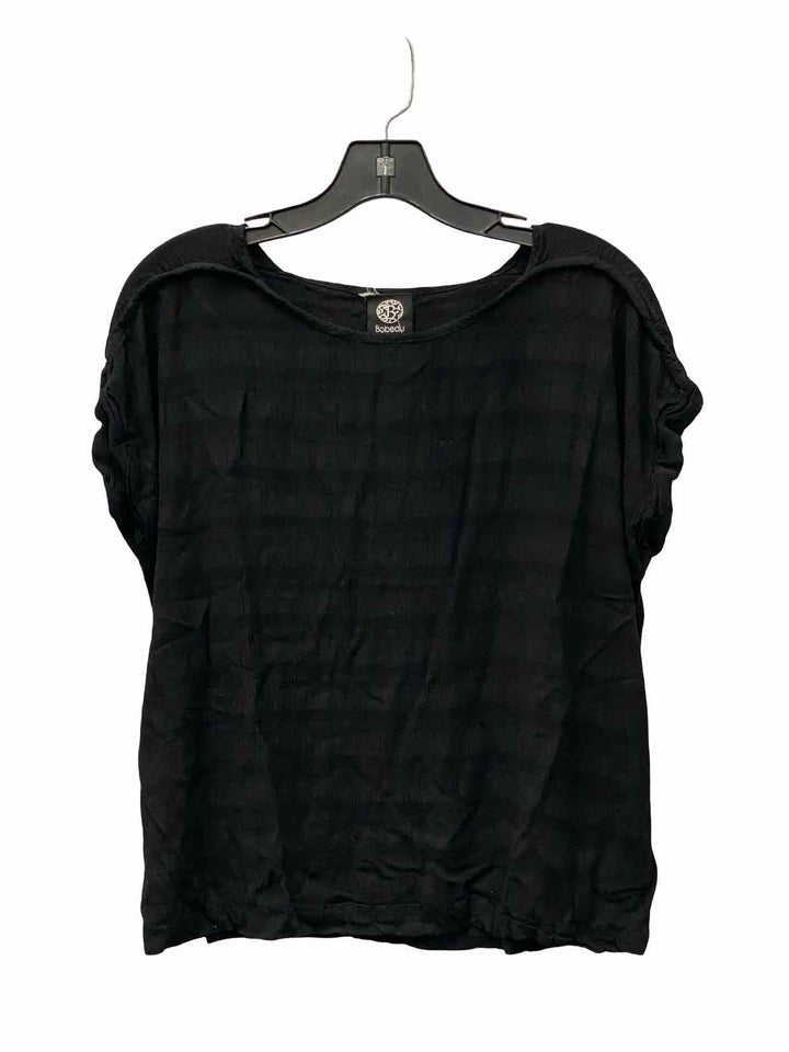 Bobeau Size L Black Short Sleeve Shirts