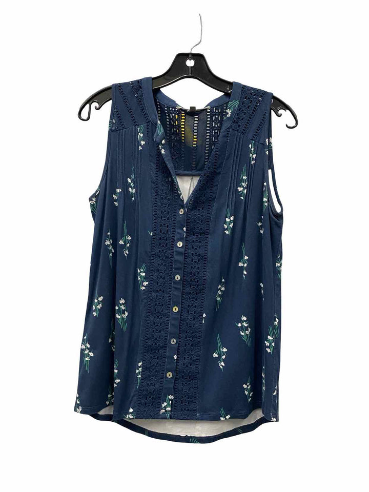 Daniel Rainn Size S Blue Floral Tank Top