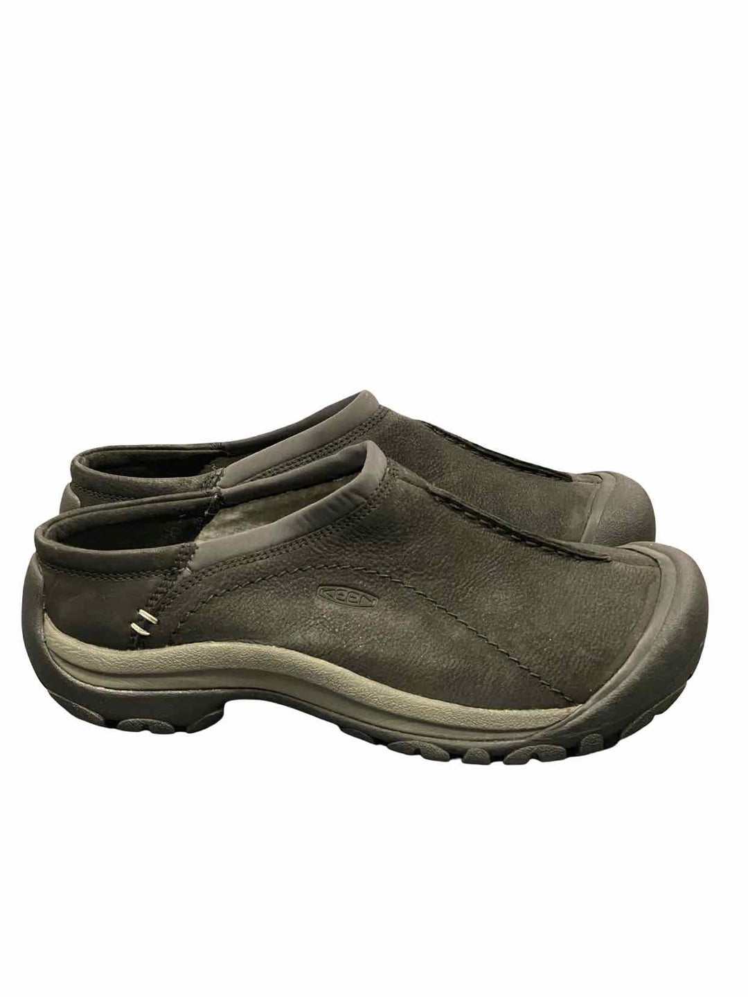 Keen Shoe Size 9 Black Leather slip-on Clogs