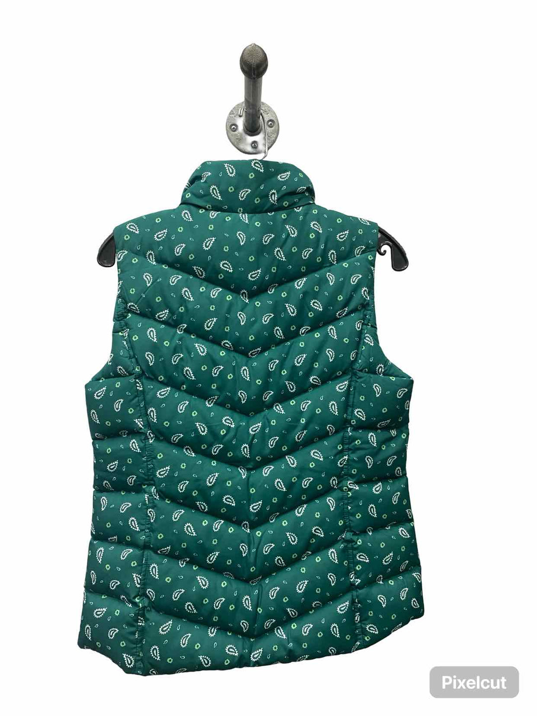 Land's End Size XS Green White Bandana Vest (Outdoor)