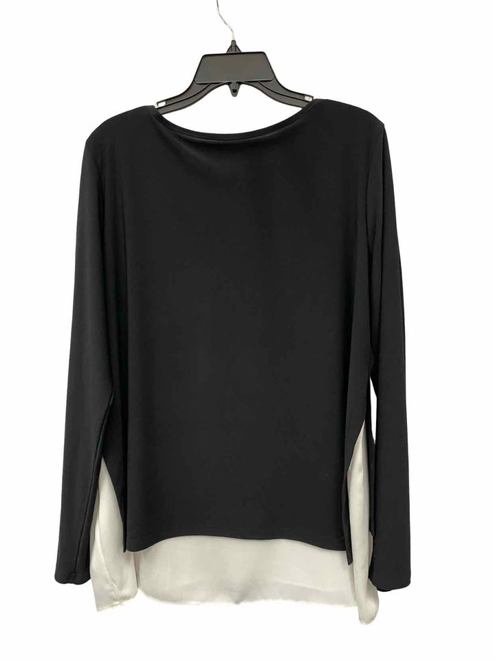 Joseph Ribkoff Size 14 Black White Long Sleeve Shirts